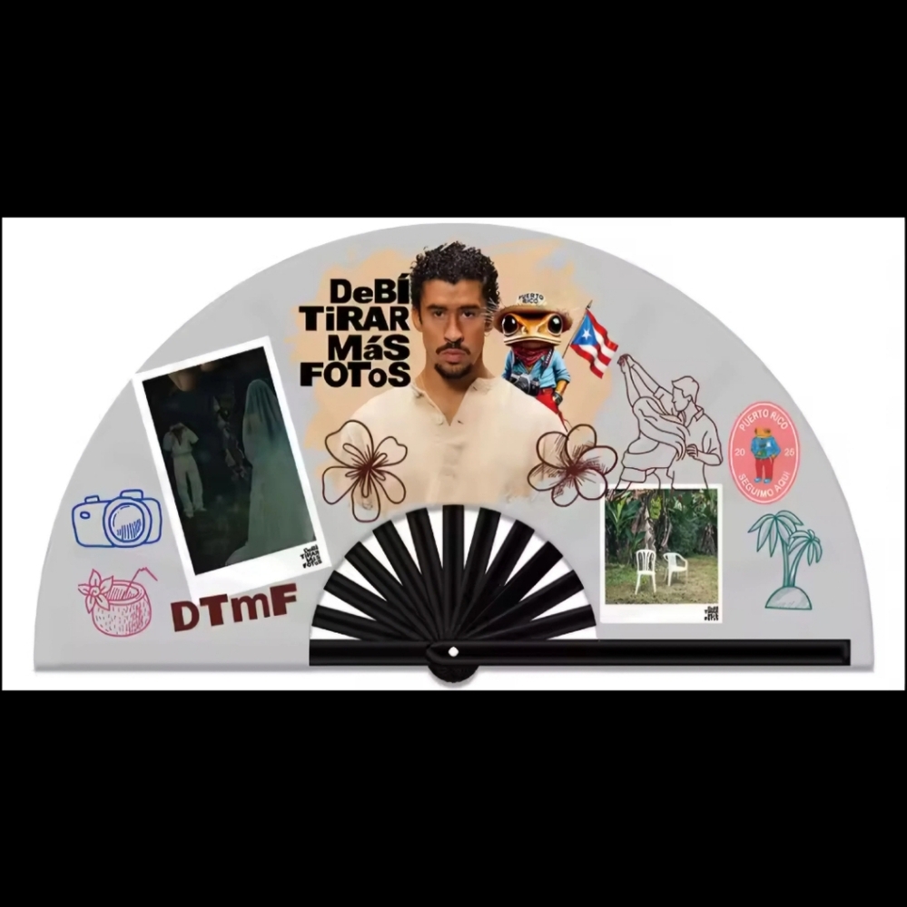 Colorful Decorative Fan with Unique Prints